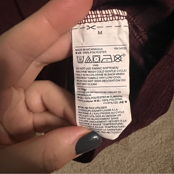 Men’s Active Go Dry Dark Red Heathered Performance Polo Medium - Picture 6 of 7